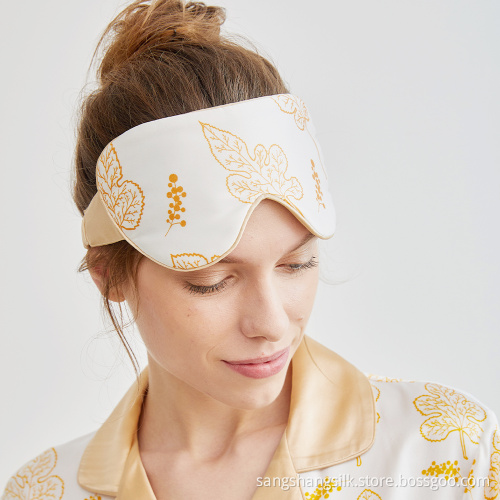 100% mulberry silk eye mask luxury custom reusable